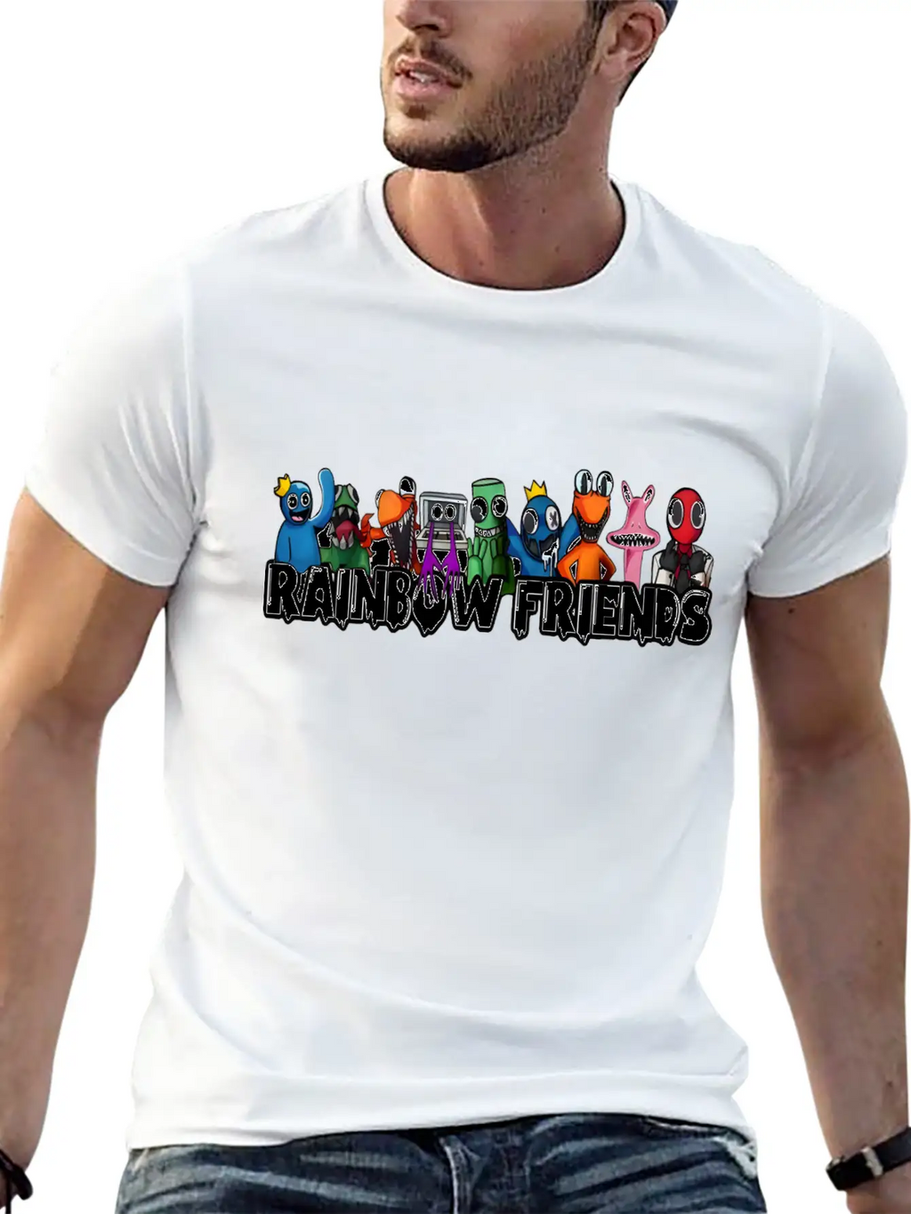 Rainbow Friends Unisex Casual T-Shirt – Clean Design For Daily Comfort