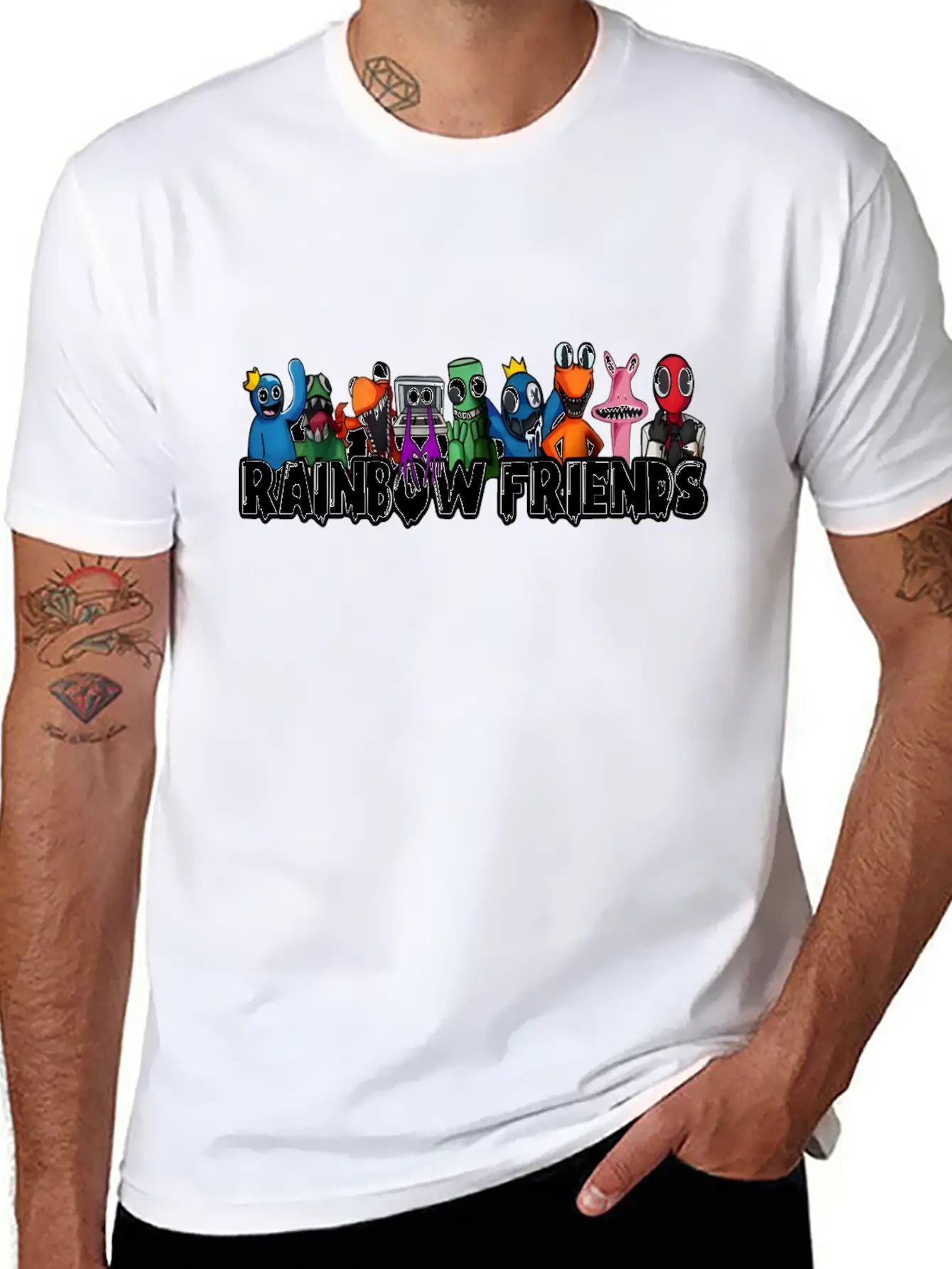 Rainbow Friends Unisex Casual T-Shirt – Clean Design For Daily Comfort