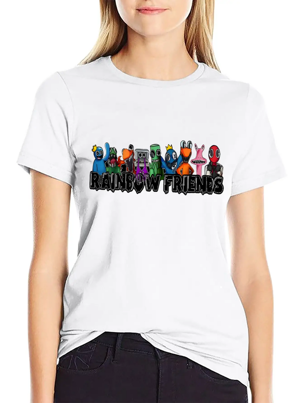 Rainbow Friends Unisex Casual T-Shirt – Clean Design For Daily Comfort