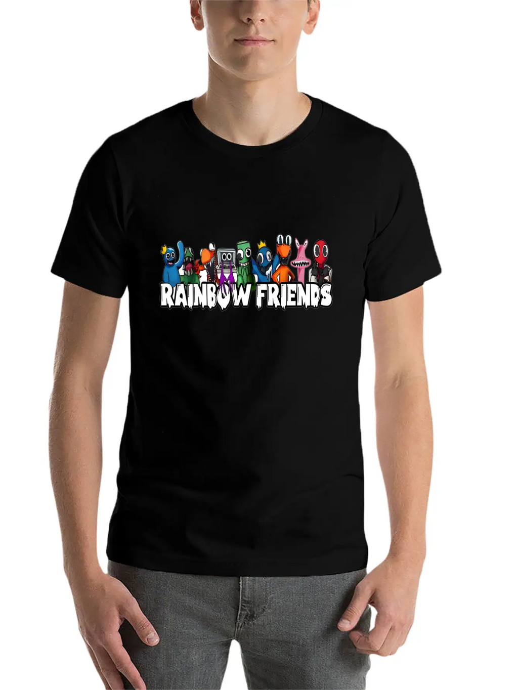 Rainbow Friends Unisex Casual T-Shirt – Clean Design For Daily Comfort