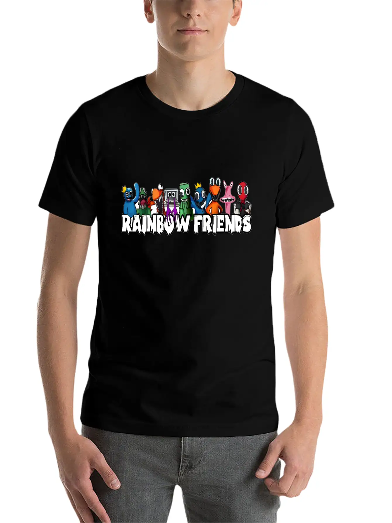 Rainbow Friends Unisex Casual T-Shirt – Clean Design For Daily Comfort
