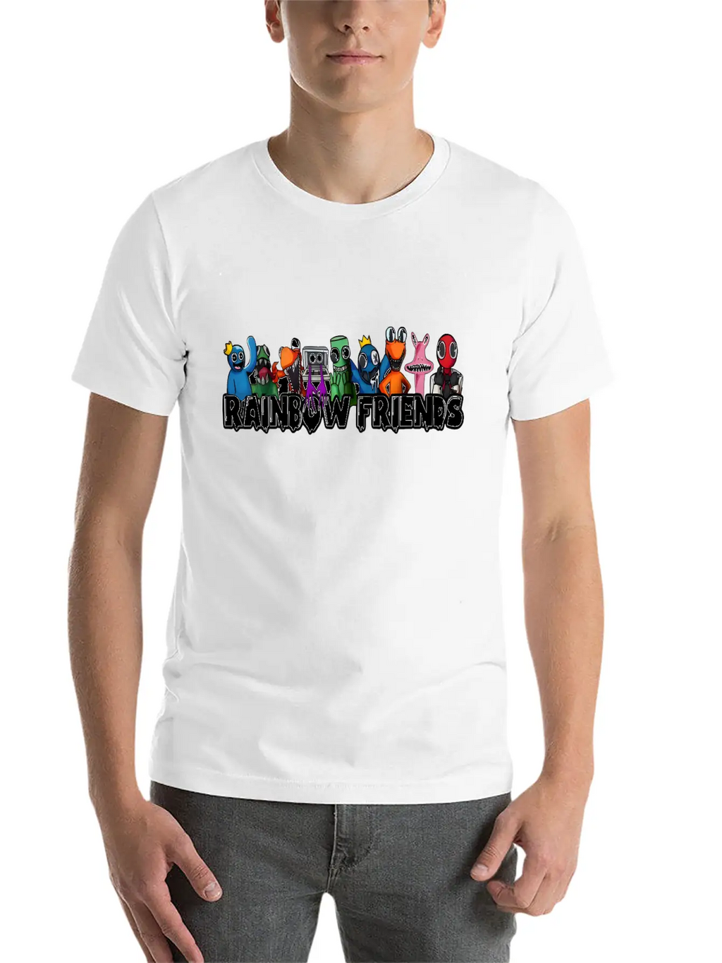 Rainbow Friends Unisex Casual T-Shirt – Clean Design For Daily Comfort