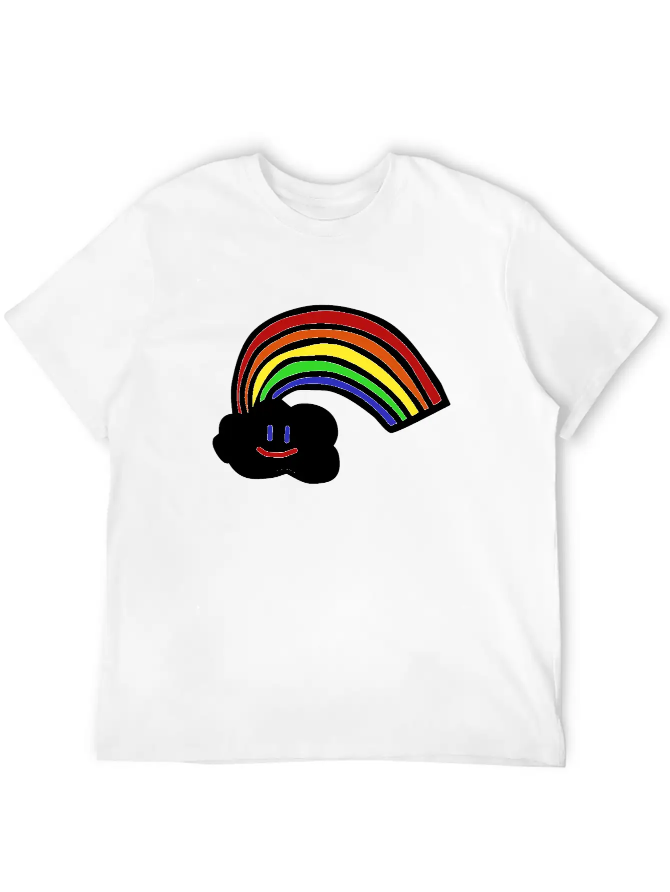 Rainbow Gift For Kids Tee Cute Cloud Unisex Casual T-Shirt – Clean Design For Daily Comfort