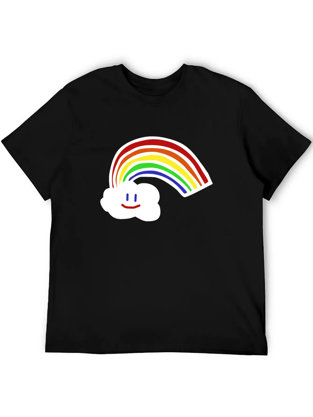 Rainbow Gift For Kids Tee Cute Cloud Unisex Casual T-Shirt – Clean Design For Daily Comfort