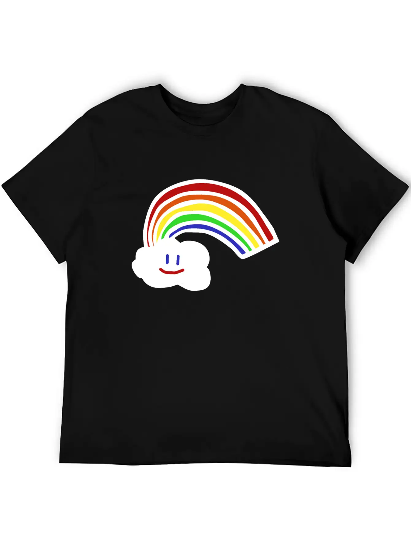 Rainbow Gift For Kids Tee Cute Cloud Unisex Casual T-Shirt – Clean Design For Daily Comfort
