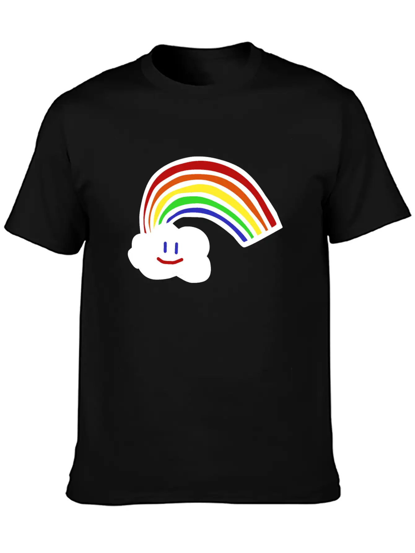 Rainbow Gift For Kids Tee Cute Cloud Unisex Casual T-Shirt – Clean Design For Daily Comfort