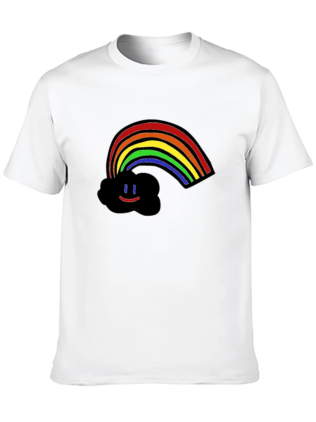 Rainbow Gift For Kids Tee Cute Cloud Unisex Casual T-Shirt – Clean Design For Daily Comfort