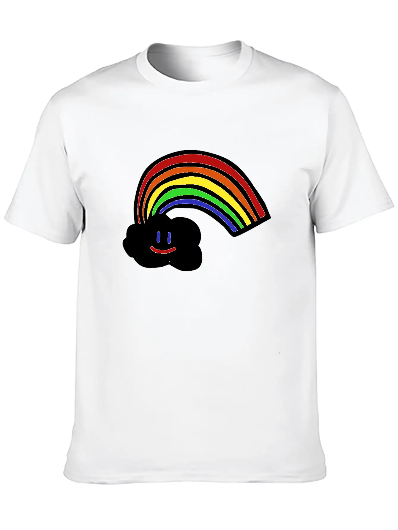 Rainbow Gift For Kids Tee Cute Cloud Unisex Casual T-Shirt – Clean Design For Daily Comfort