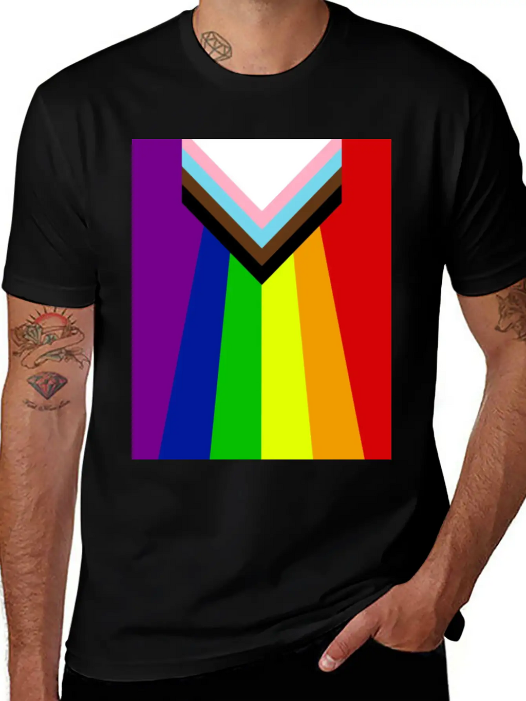 Rainbow Lgbtq Classic Fit Graphic Tee For Daily Comfort – Unisex Cotton Shirt