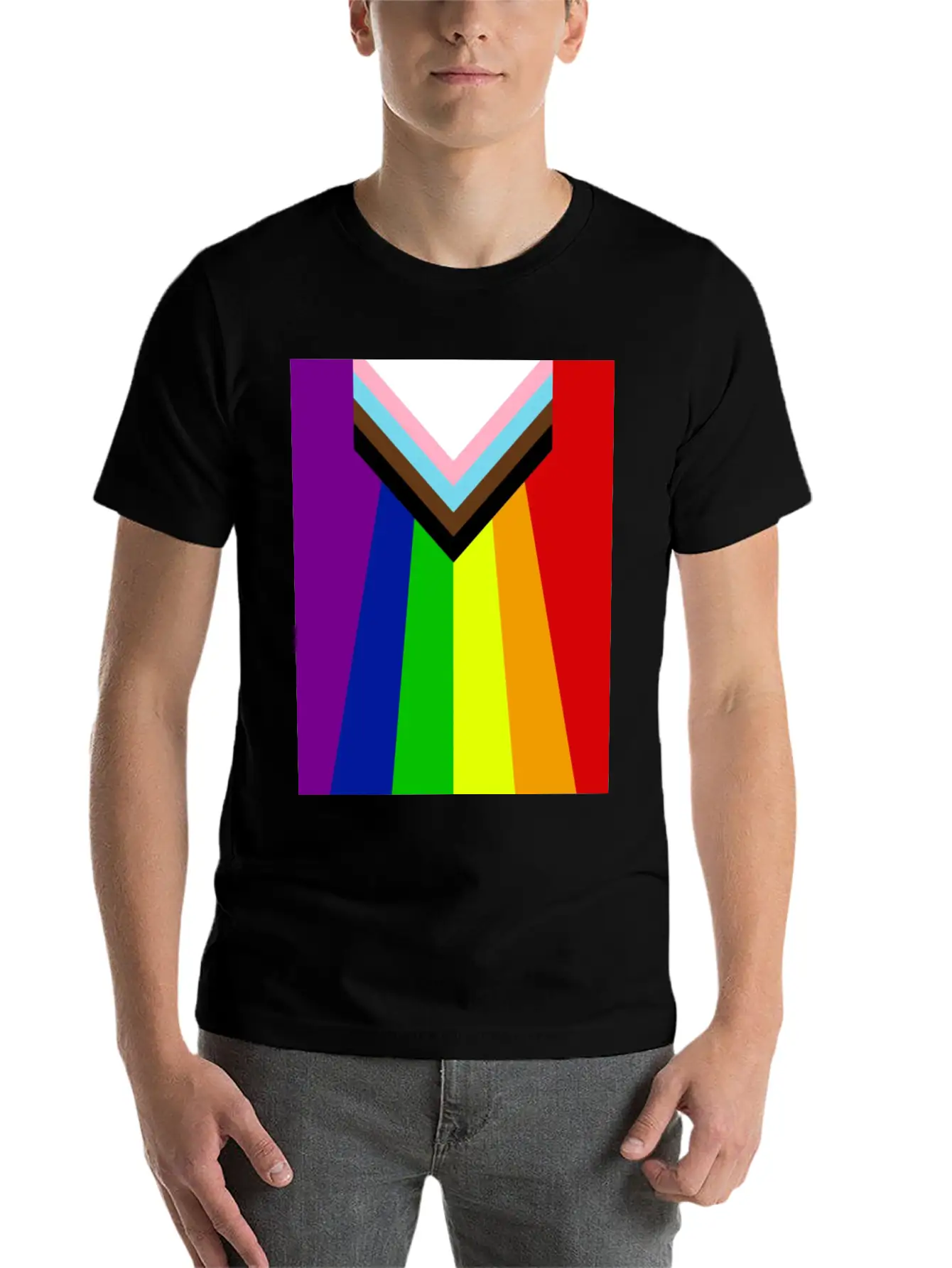 Rainbow Lgbtq Classic Fit Graphic Tee For Daily Comfort – Unisex Cotton Shirt
