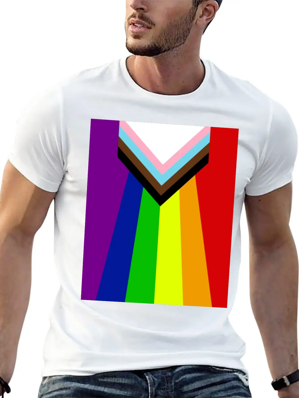 Rainbow Lgbtq Classic Fit Graphic Tee For Daily Comfort – Unisex Cotton Shirt