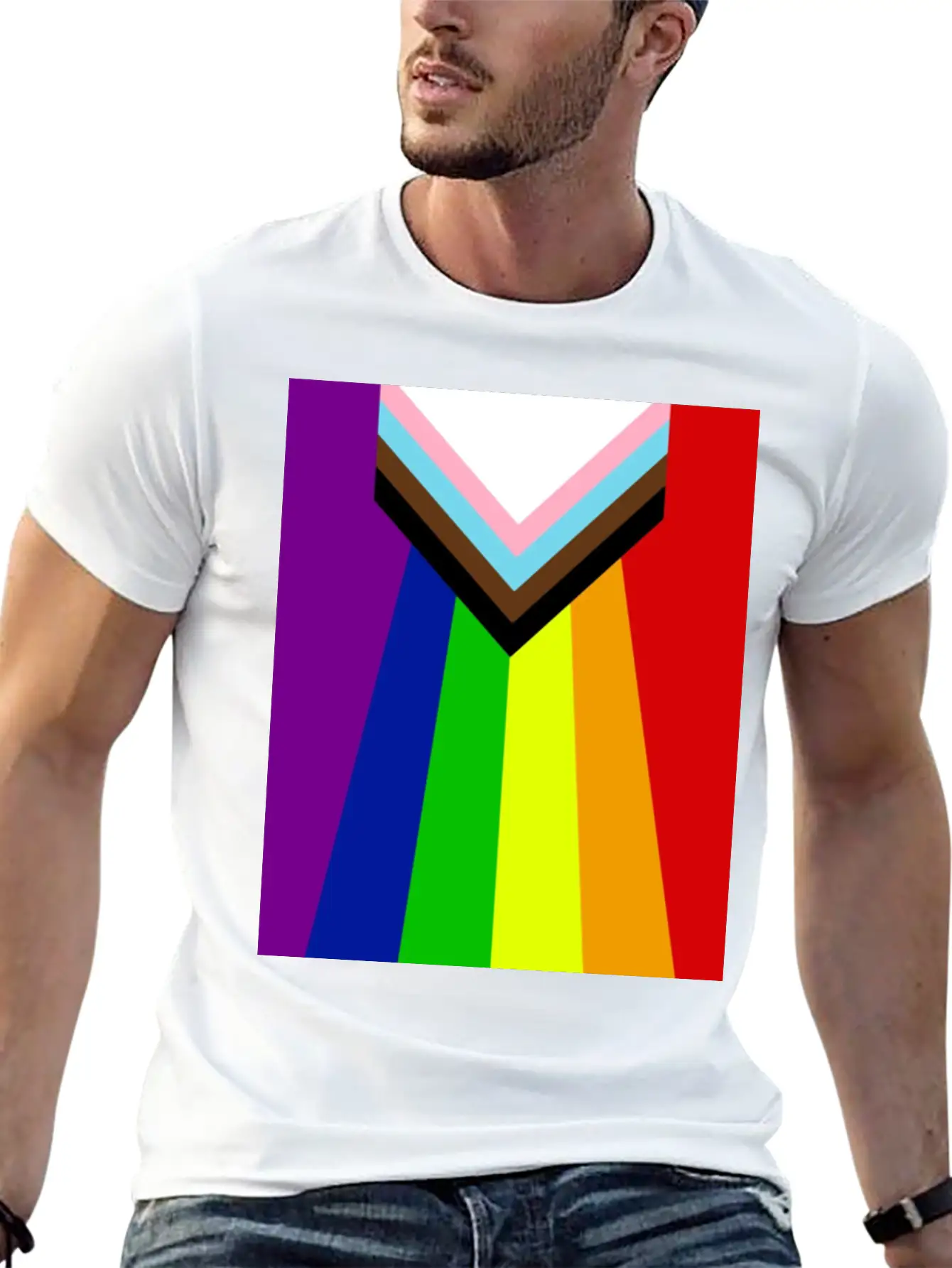 Rainbow Lgbtq Classic Fit Graphic Tee For Daily Comfort – Unisex Cotton Shirt