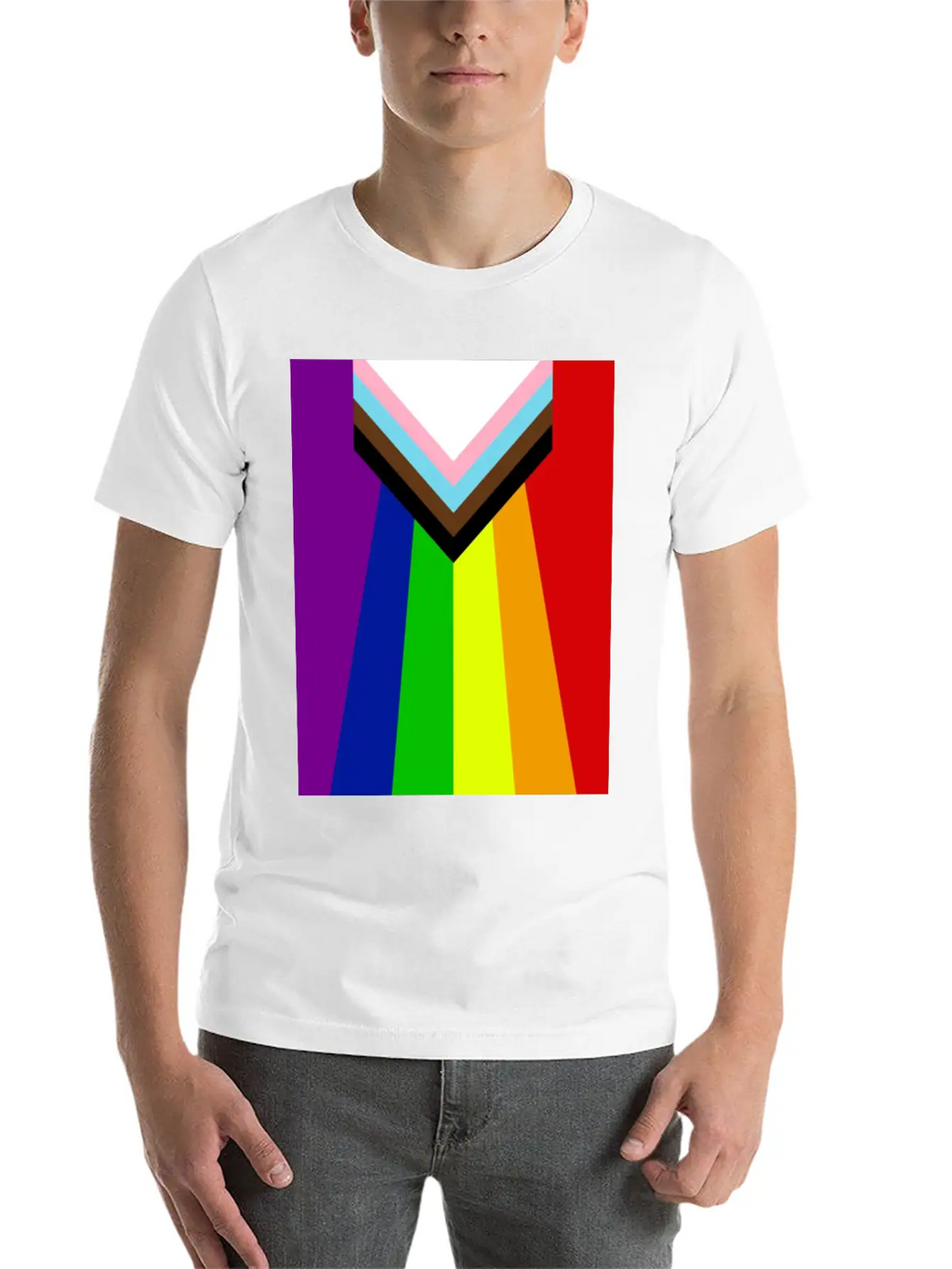 Rainbow Lgbtq Classic Fit Graphic Tee For Daily Comfort – Unisex Cotton Shirt