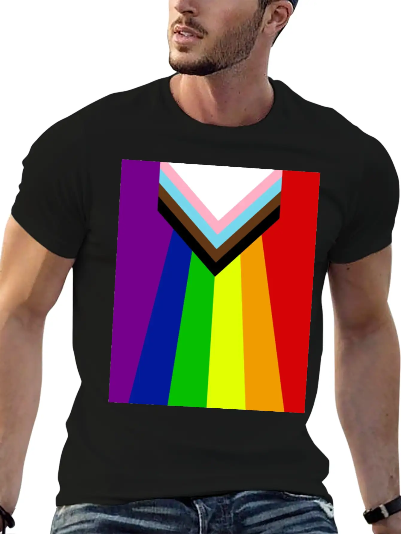 Rainbow Lgbtq Classic Fit Graphic Tee For Daily Comfort – Unisex Cotton Shirt