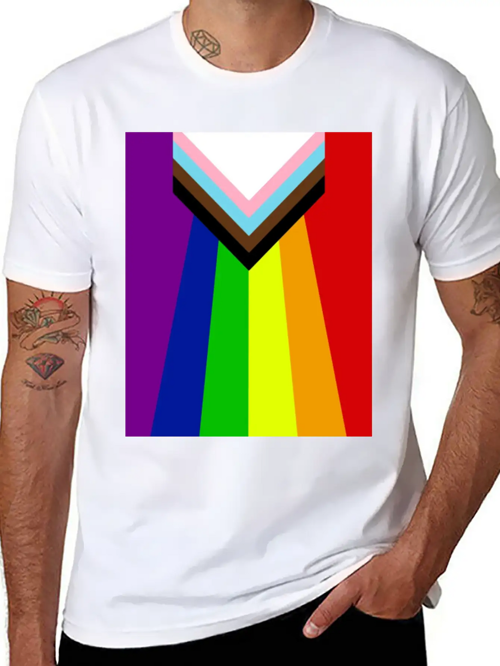 Rainbow Lgbtq Classic Fit Graphic Tee For Daily Comfort – Unisex Cotton Shirt