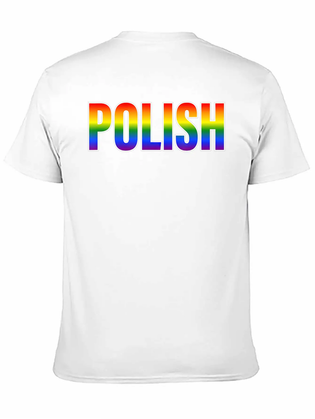 Rainbow Polish Gay Pride LGBT Pride T Unisex Casual T-Shirt – Clean Design For Daily Comfort