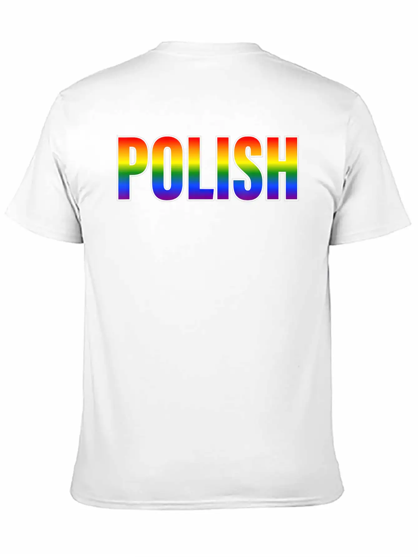 Rainbow Polish Gay Pride LGBT Pride T Unisex Casual T-Shirt – Clean Design For Daily Comfort