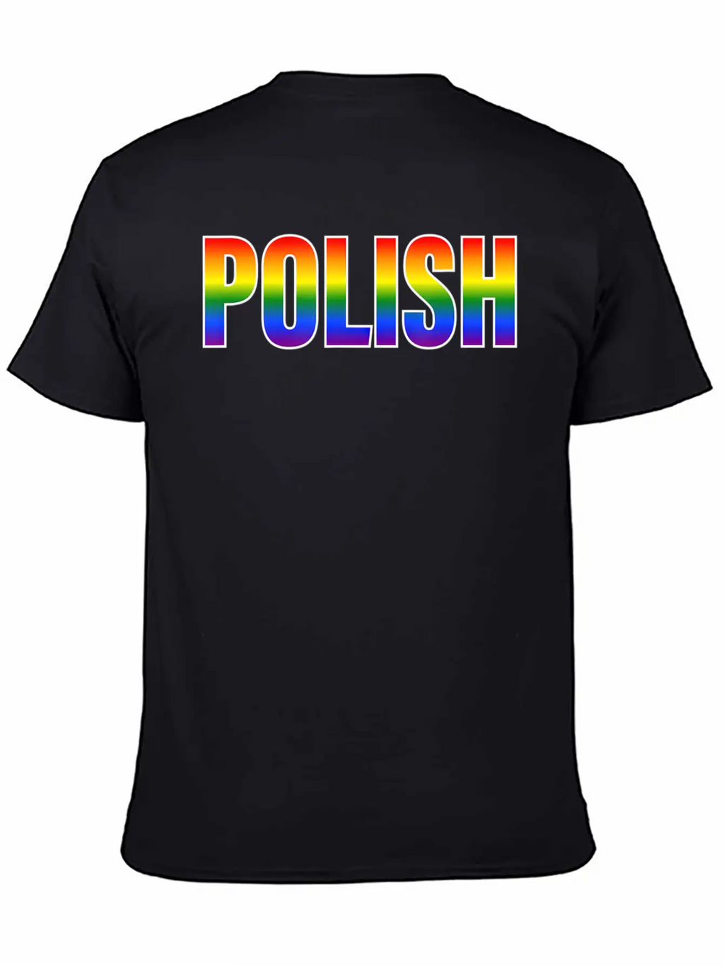 Rainbow Polish Gay Pride LGBT Pride T Unisex Casual T-Shirt – Clean Design For Daily Comfort