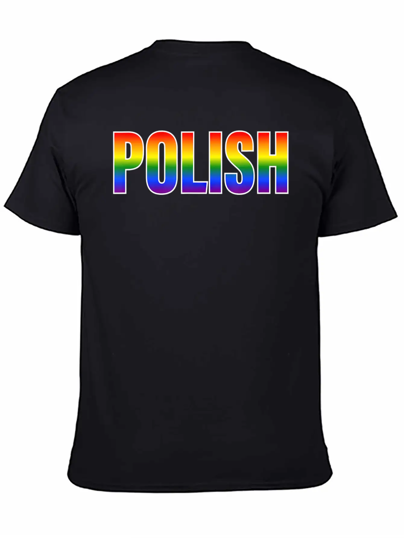 Rainbow Polish Gay Pride LGBT Pride T Unisex Casual T-Shirt – Clean Design For Daily Comfort