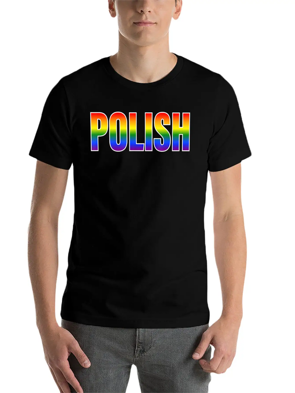 Rainbow Polish Gay Pride LGBT Pride T Unisex Casual T-Shirt – Clean Design For Daily Comfort
