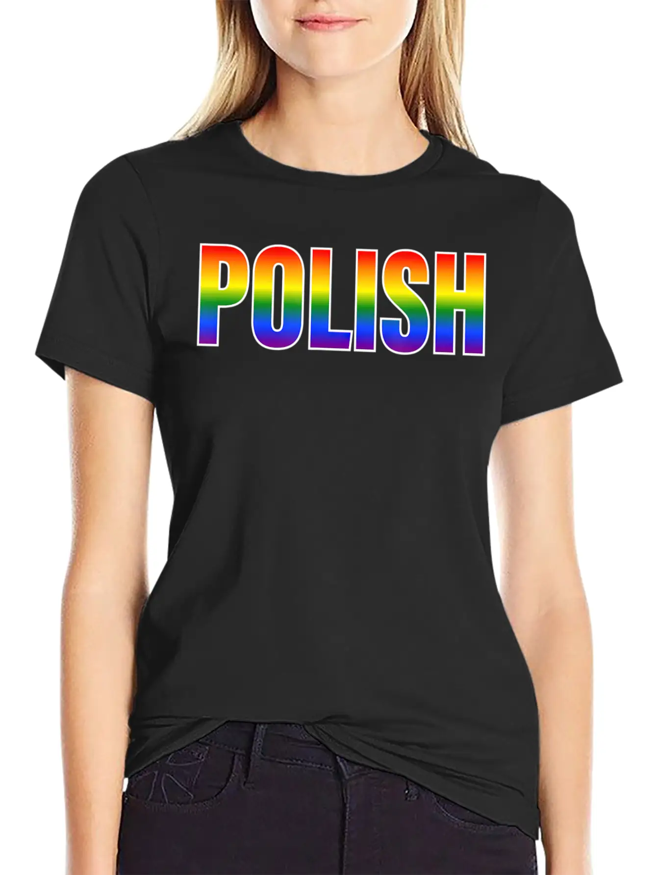 Rainbow Polish Gay Pride LGBT Pride T Unisex Casual T-Shirt – Clean Design For Daily Comfort