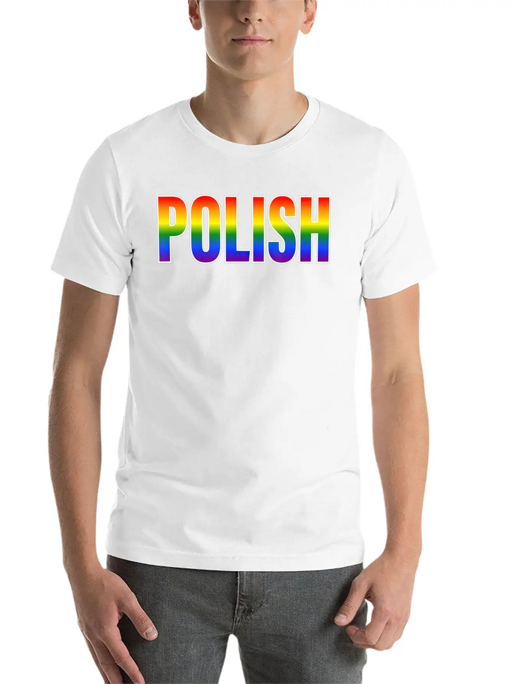 Rainbow Polish Gay Pride LGBT Pride T Unisex Casual T-Shirt – Clean Design For Daily Comfort