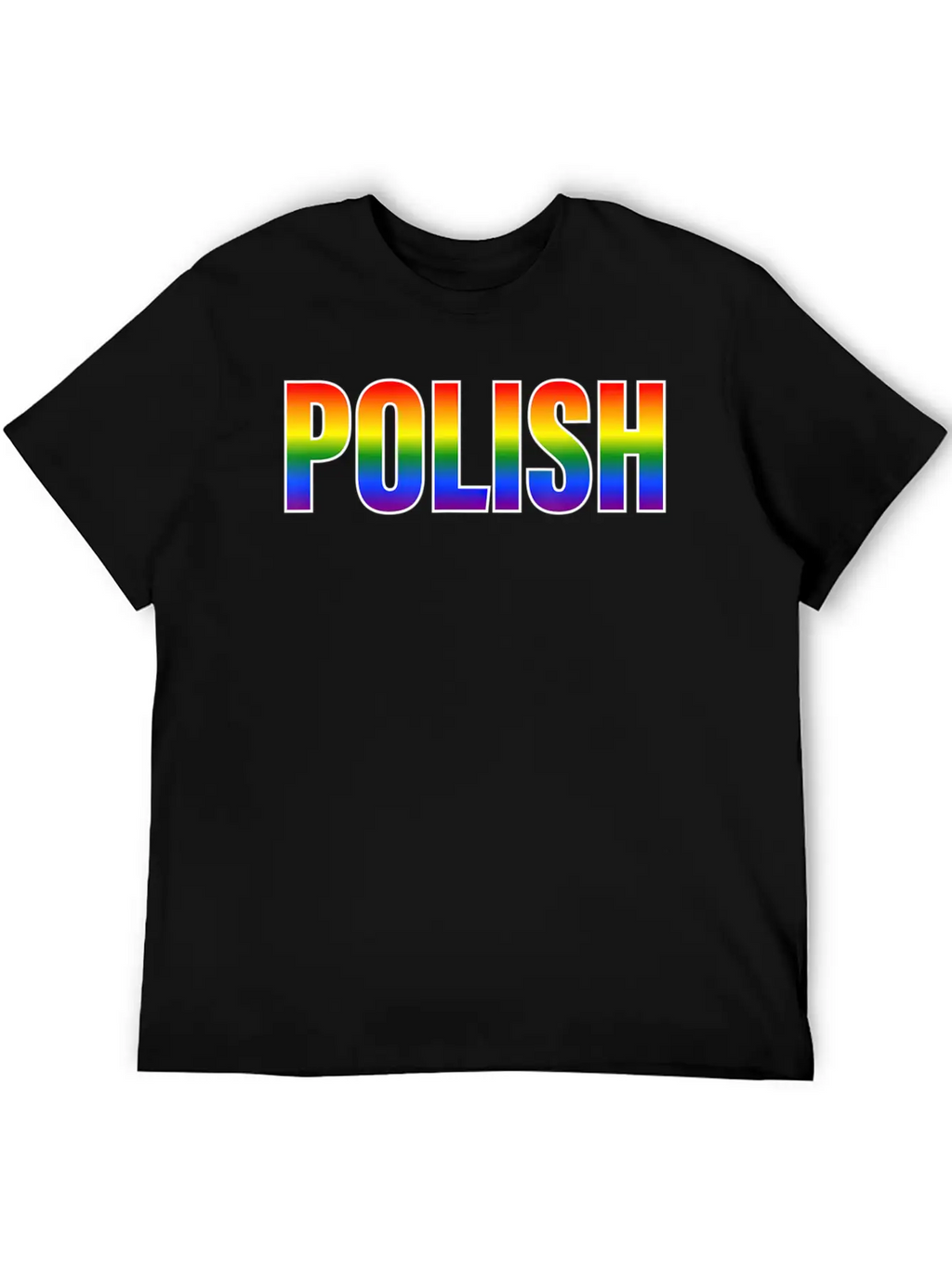Rainbow Polish Gay Pride LGBT Pride T Unisex Casual T-Shirt – Clean Design For Daily Comfort