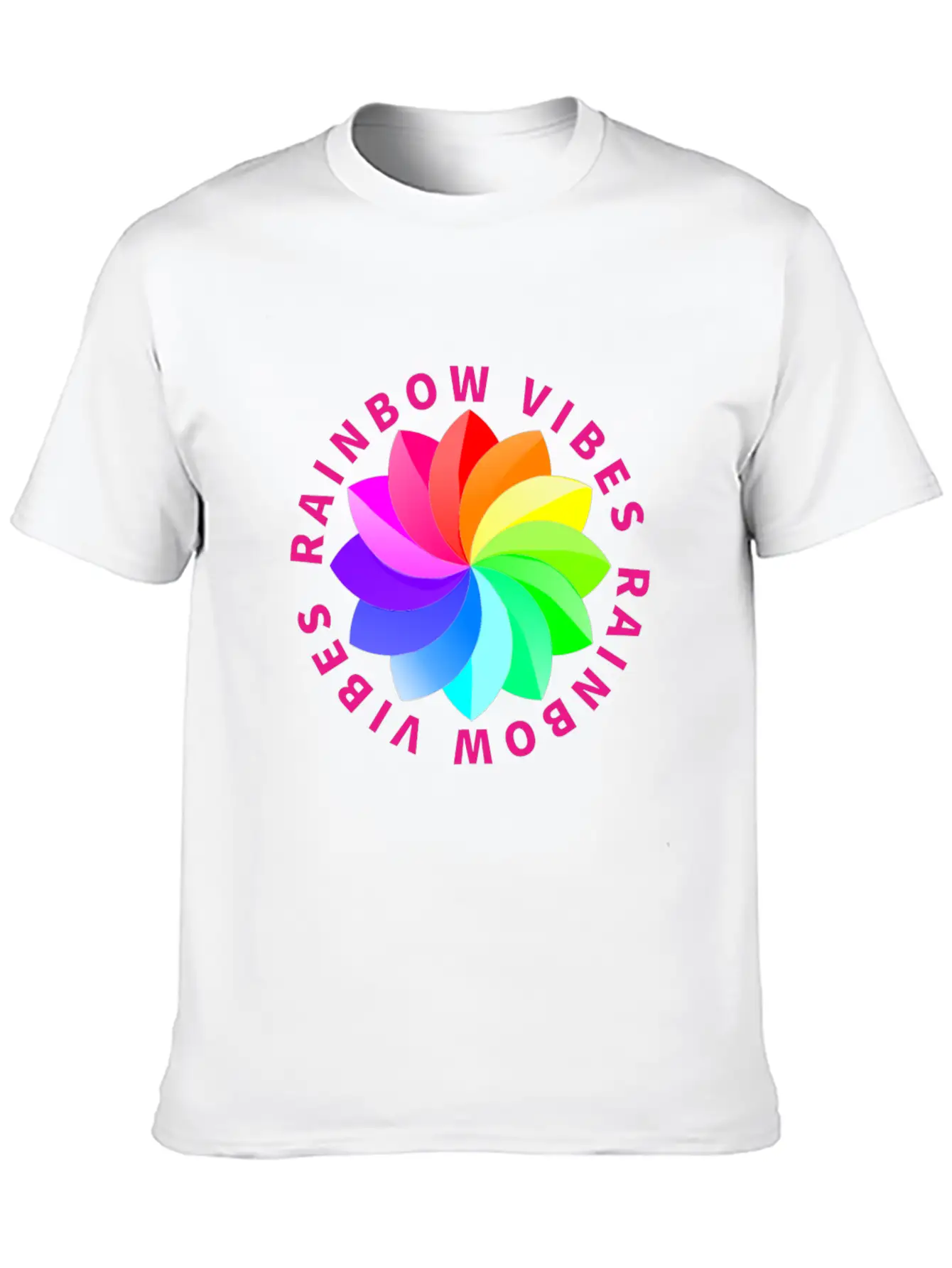 Rainbow Rainbow Rainbow Rainbow Rainbow Rainbow Breathable Soft Cotton T-Shirt – Timeless Casual Look
