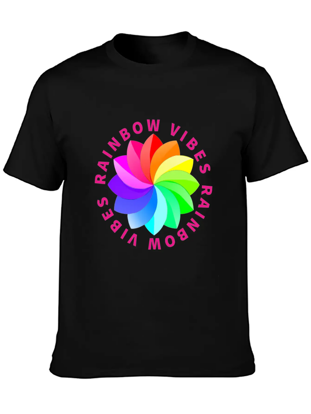 Rainbow Rainbow Rainbow Rainbow Rainbow Rainbow Breathable Soft Cotton T-Shirt – Timeless Casual Look