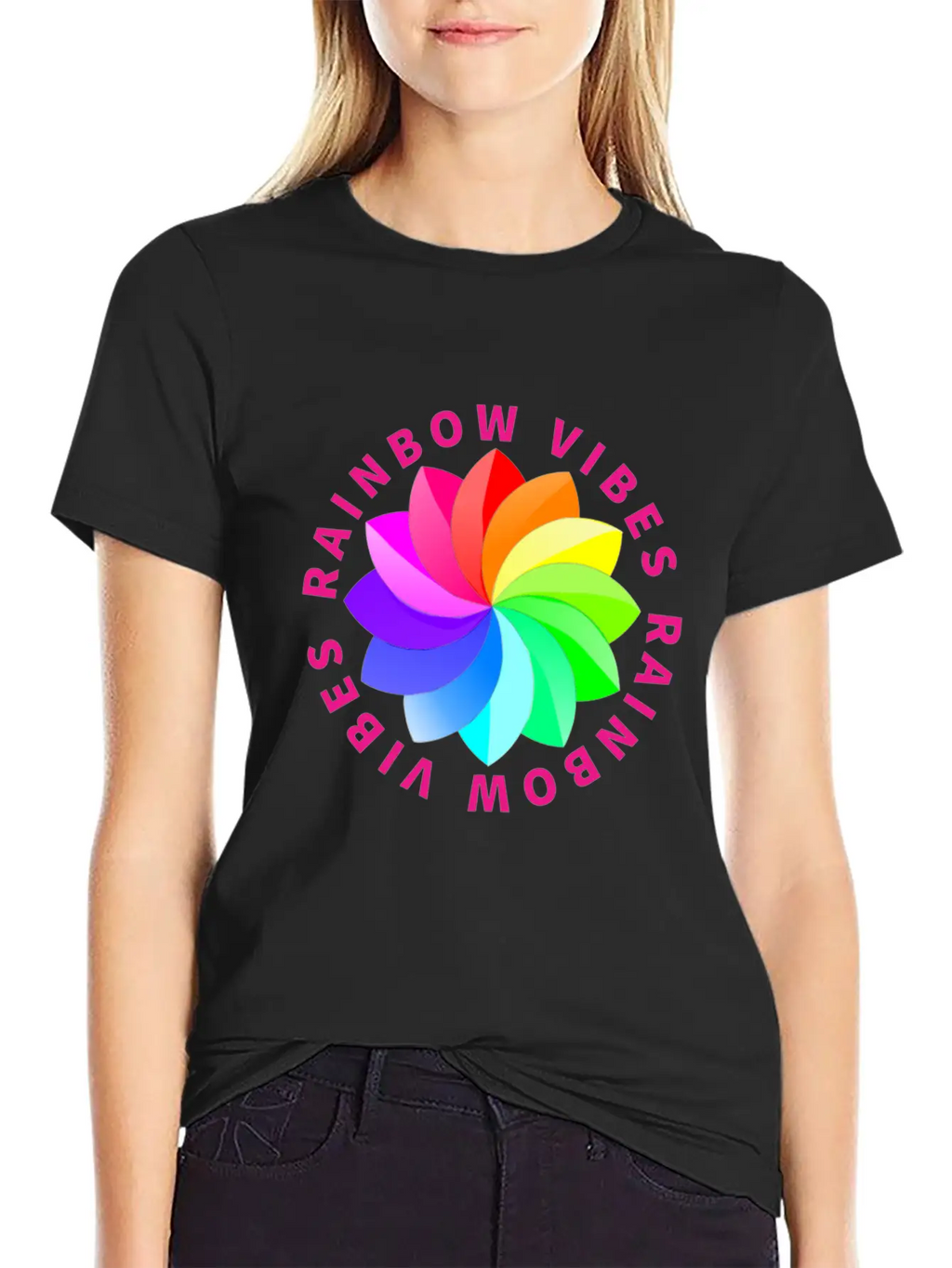 Rainbow Rainbow Rainbow Rainbow Rainbow Rainbow Breathable Soft Cotton T-Shirt – Timeless Casual Look