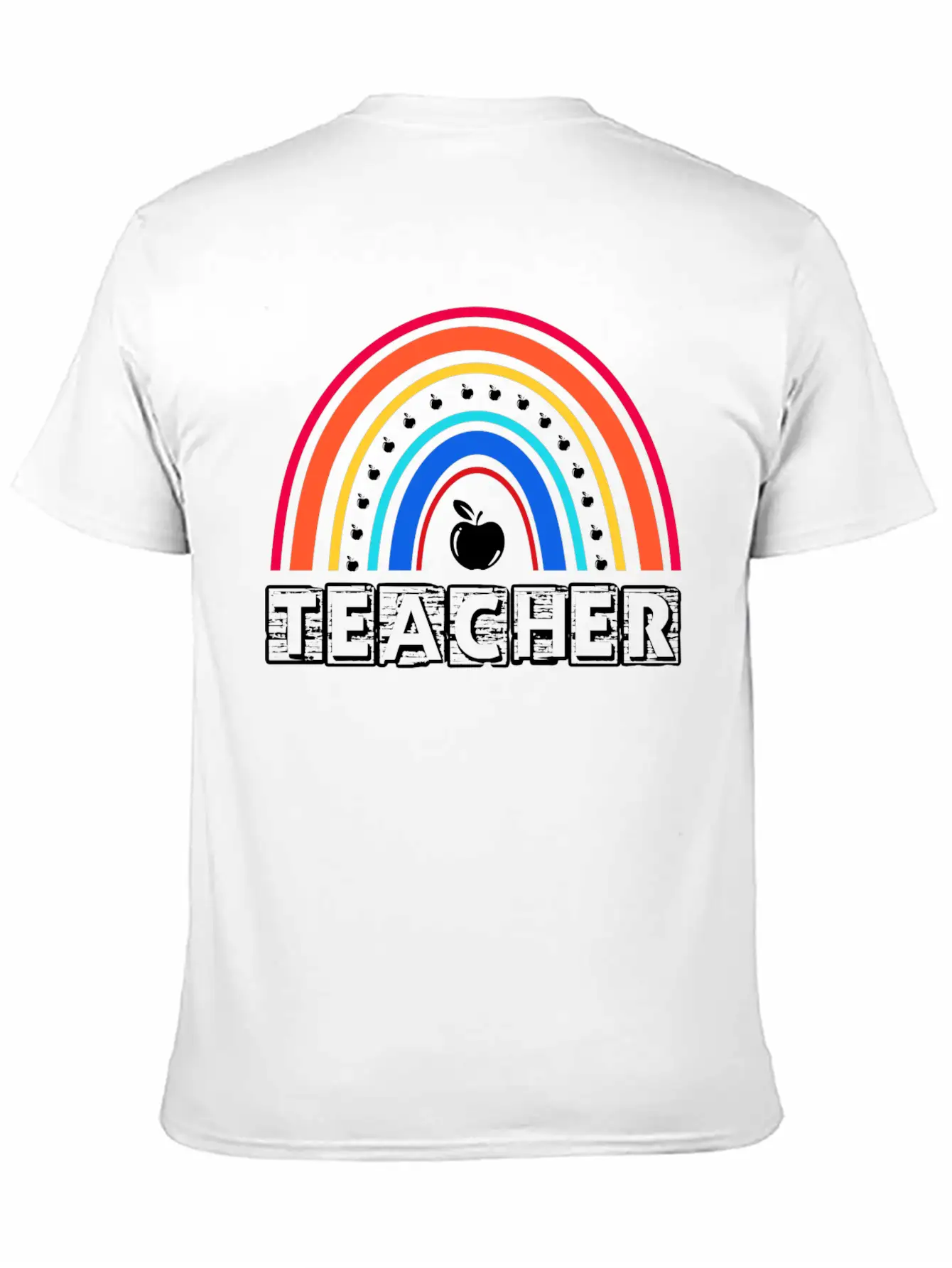 Rainbow Teacher Essential Cotton Tee For Daily Outfits – Unisex Style