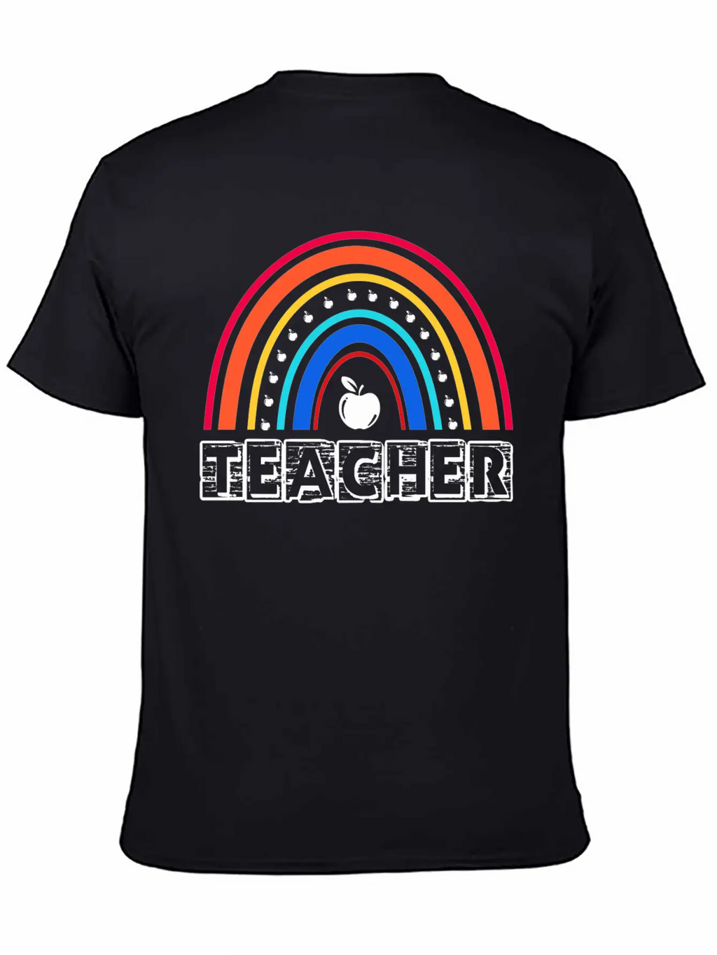 Rainbow Teacher Essential Cotton Tee For Daily Outfits – Unisex Style