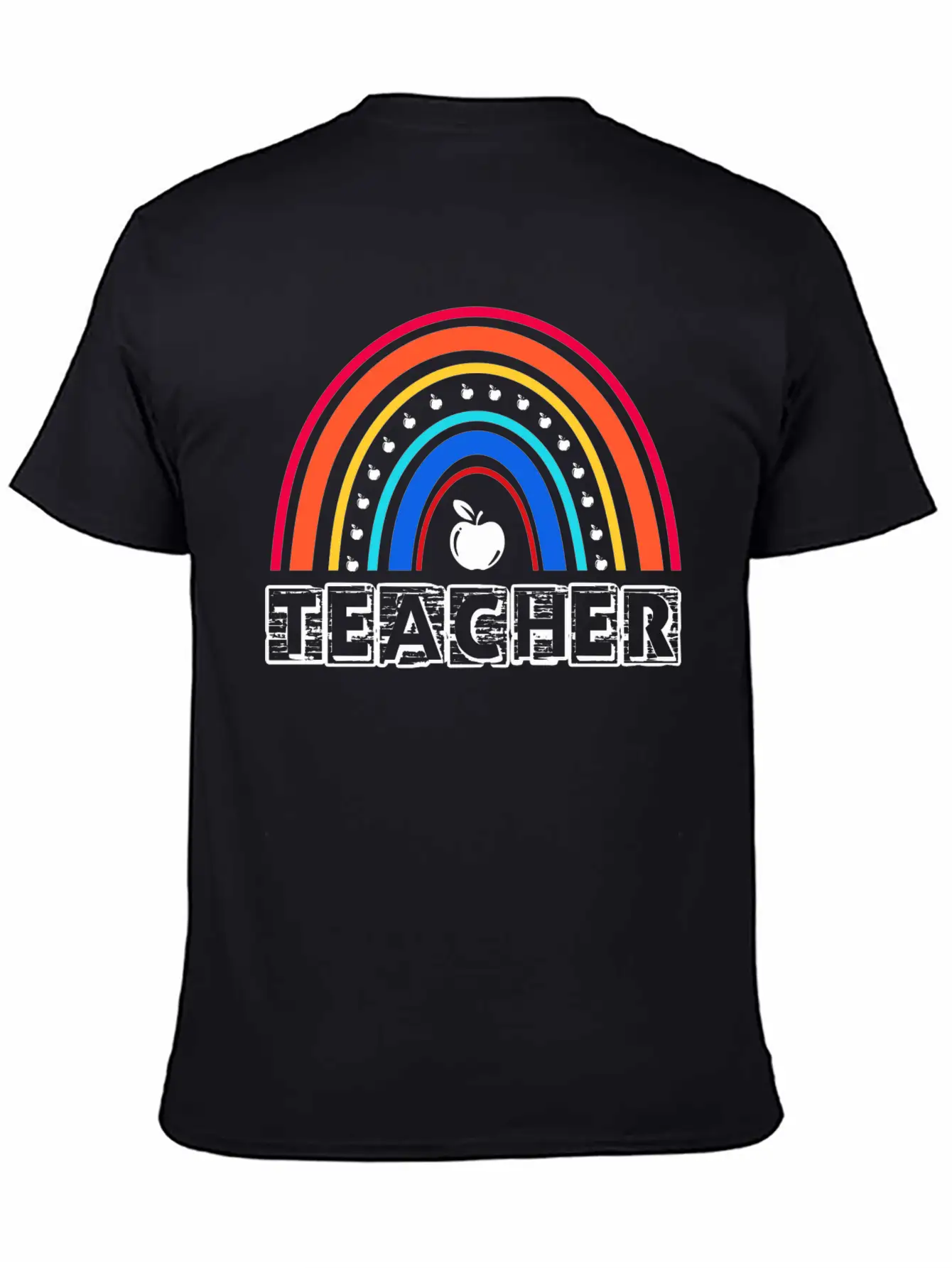 Rainbow Teacher Essential Cotton Tee For Daily Outfits – Unisex Style