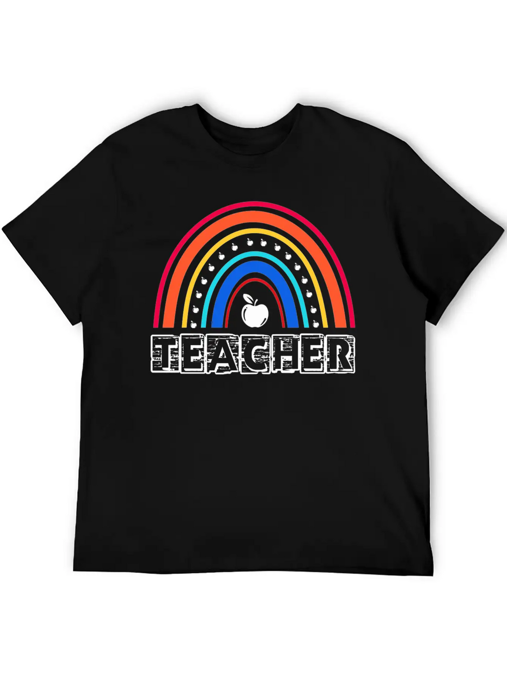 Rainbow Teacher Essential Cotton Tee For Daily Outfits – Unisex Style