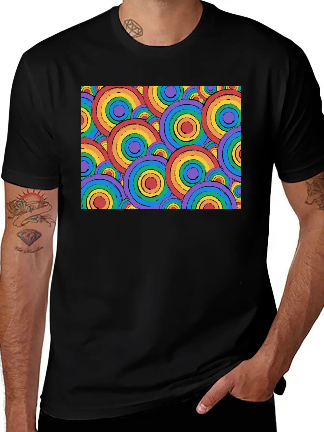 Rainbow Unisex Casual T-Shirt – Clean Design For Daily Comfort