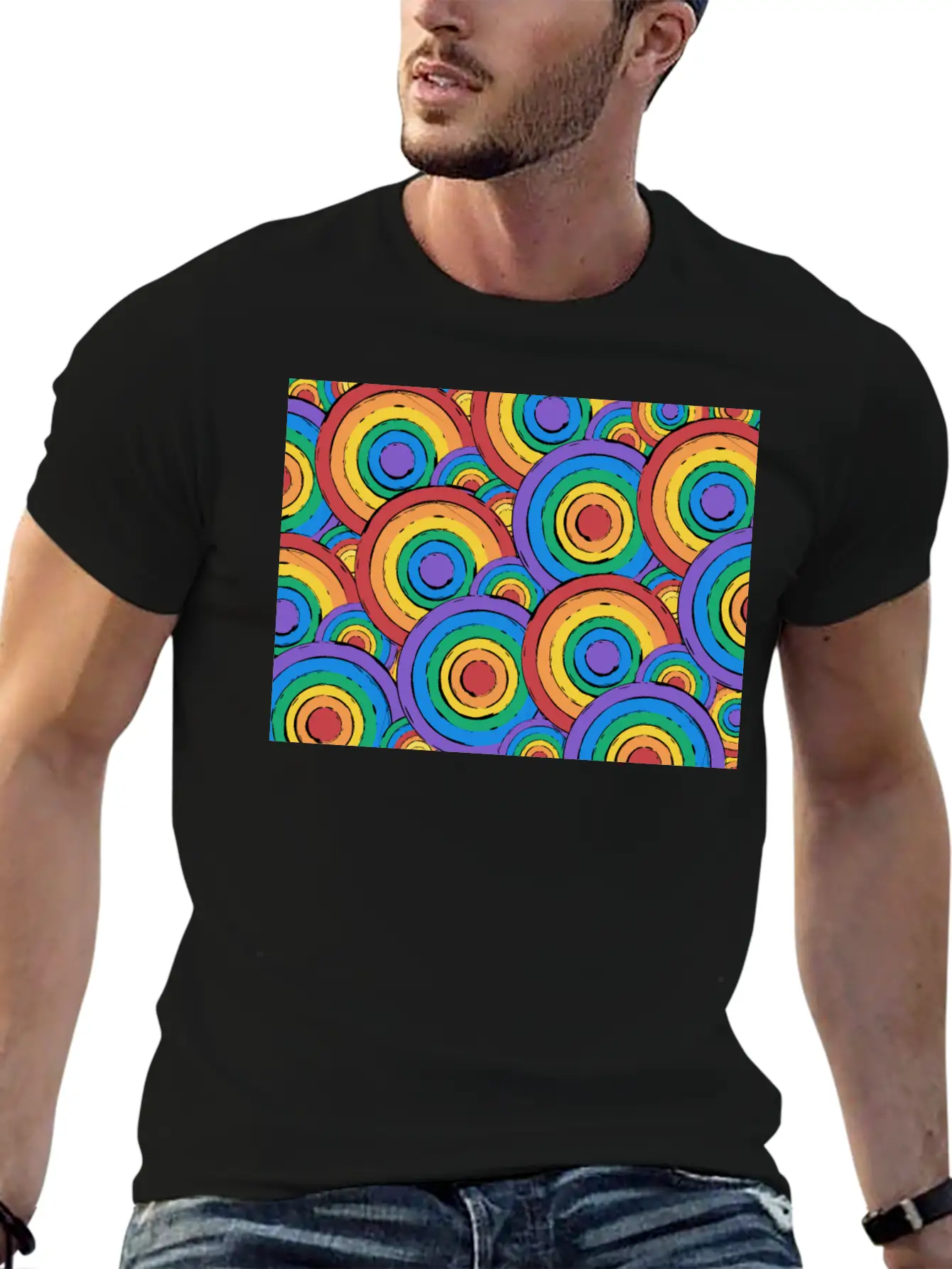 Rainbow Unisex Casual T-Shirt – Clean Design For Daily Comfort