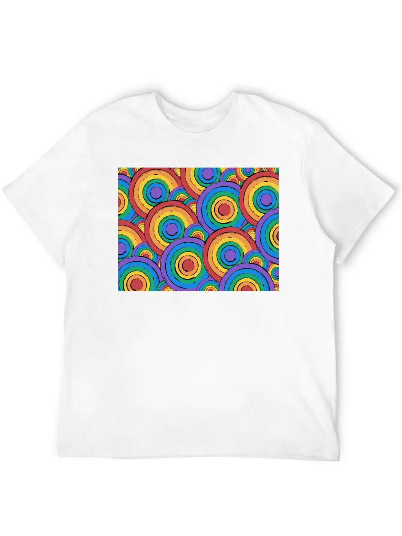 Rainbow Unisex Casual T-Shirt – Clean Design For Daily Comfort