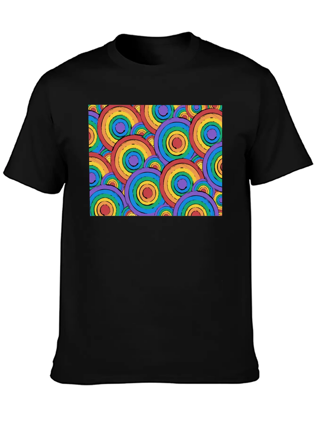 Rainbow Unisex Casual T-Shirt – Clean Design For Daily Comfort