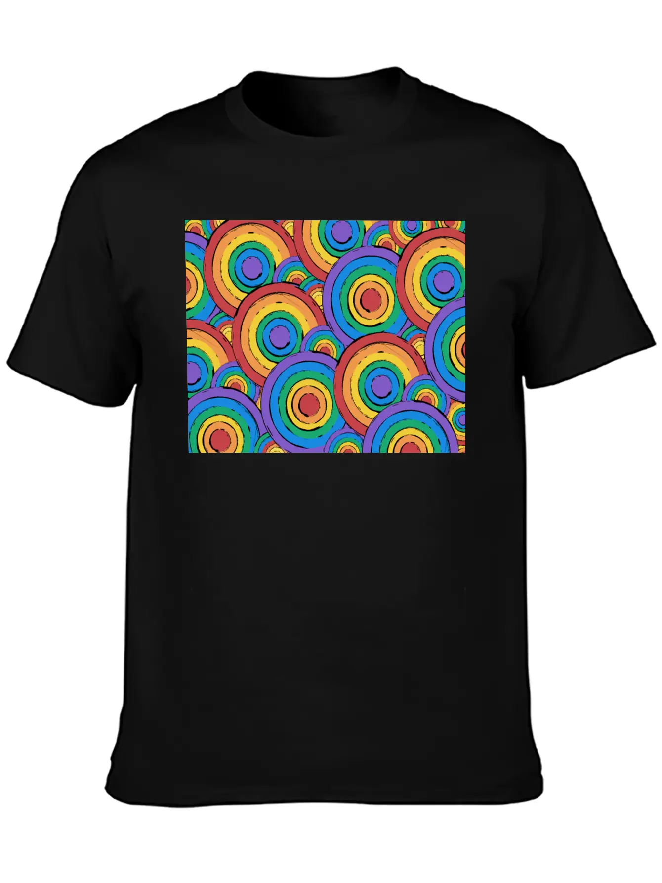 Rainbow Unisex Casual T-Shirt – Clean Design For Daily Comfort