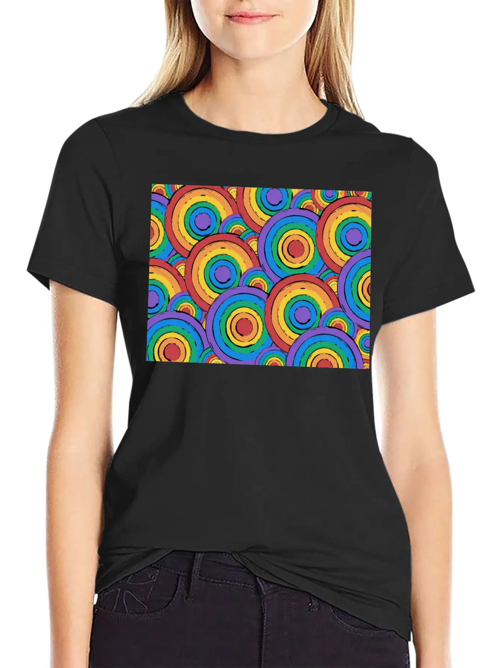 Rainbow Unisex Casual T-Shirt – Clean Design For Daily Comfort