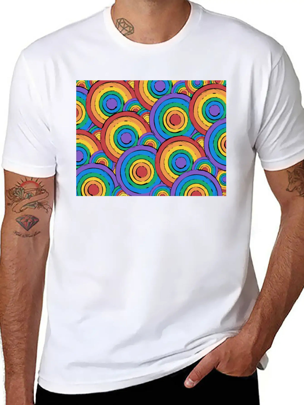 Rainbow Unisex Casual T-Shirt – Clean Design For Daily Comfort