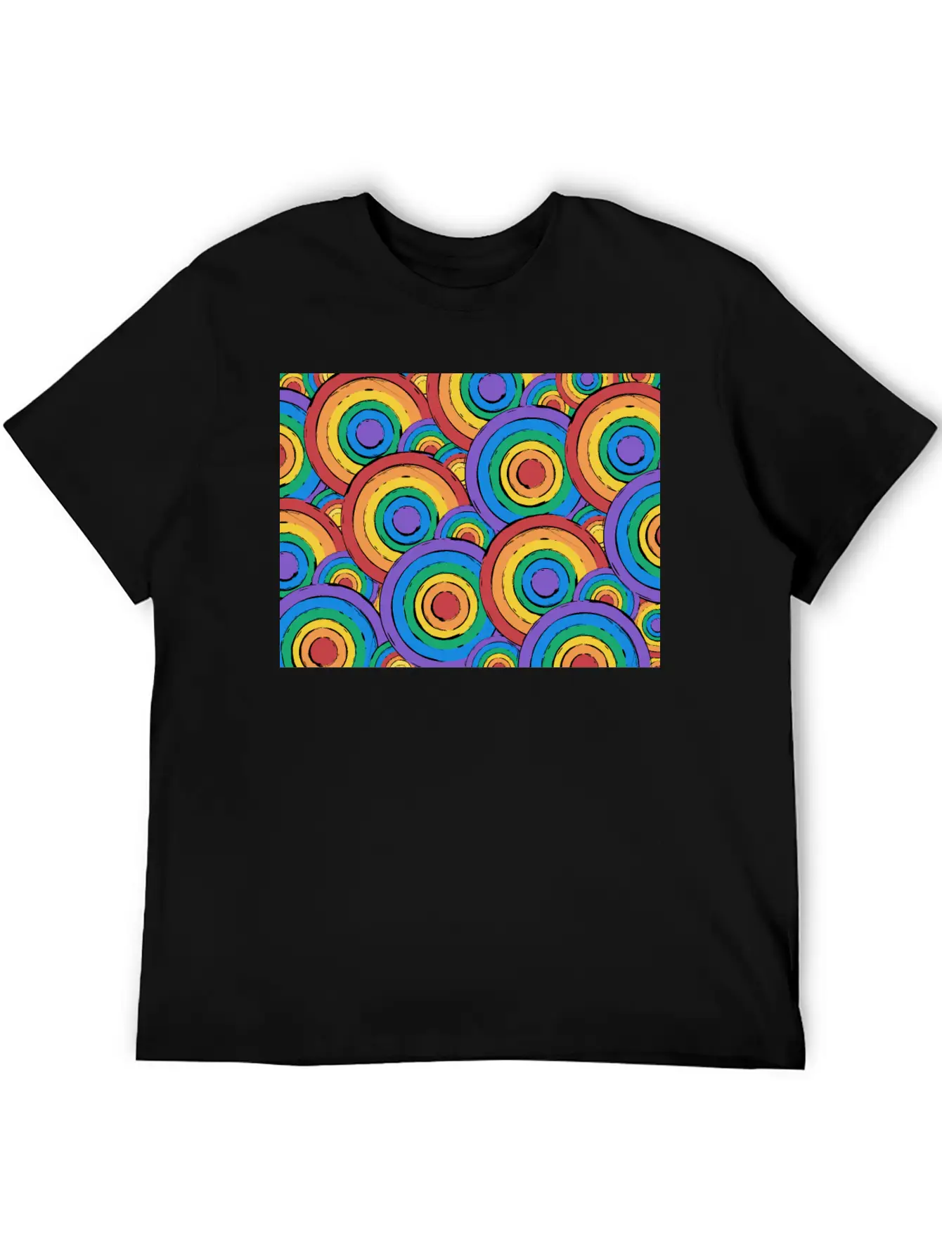 Rainbow Unisex Casual T-Shirt – Clean Design For Daily Comfort