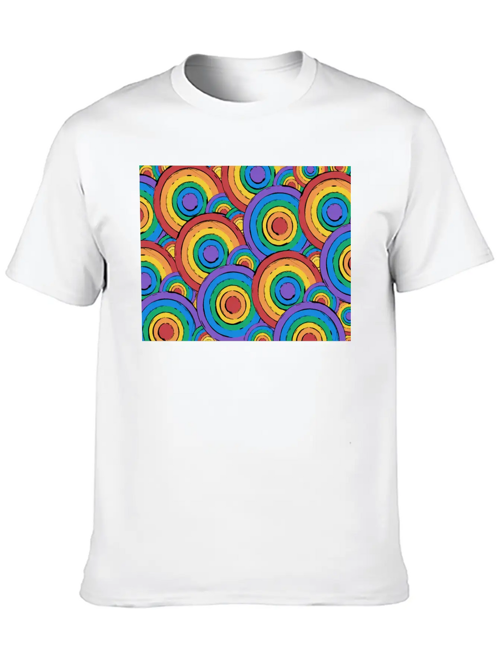 Rainbow Unisex Casual T-Shirt – Clean Design For Daily Comfort
