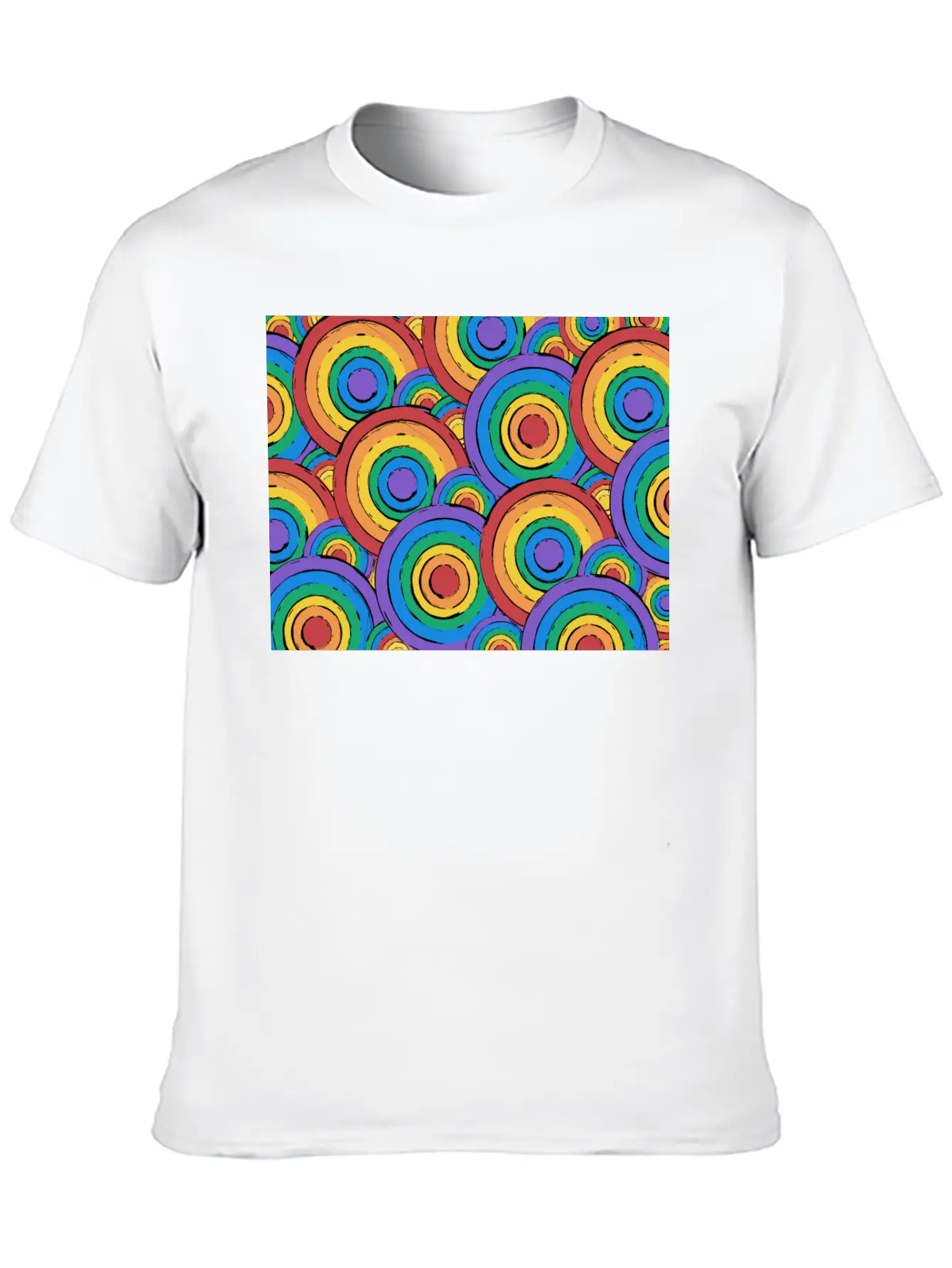 Rainbow Unisex Casual T-Shirt – Clean Design For Daily Comfort
