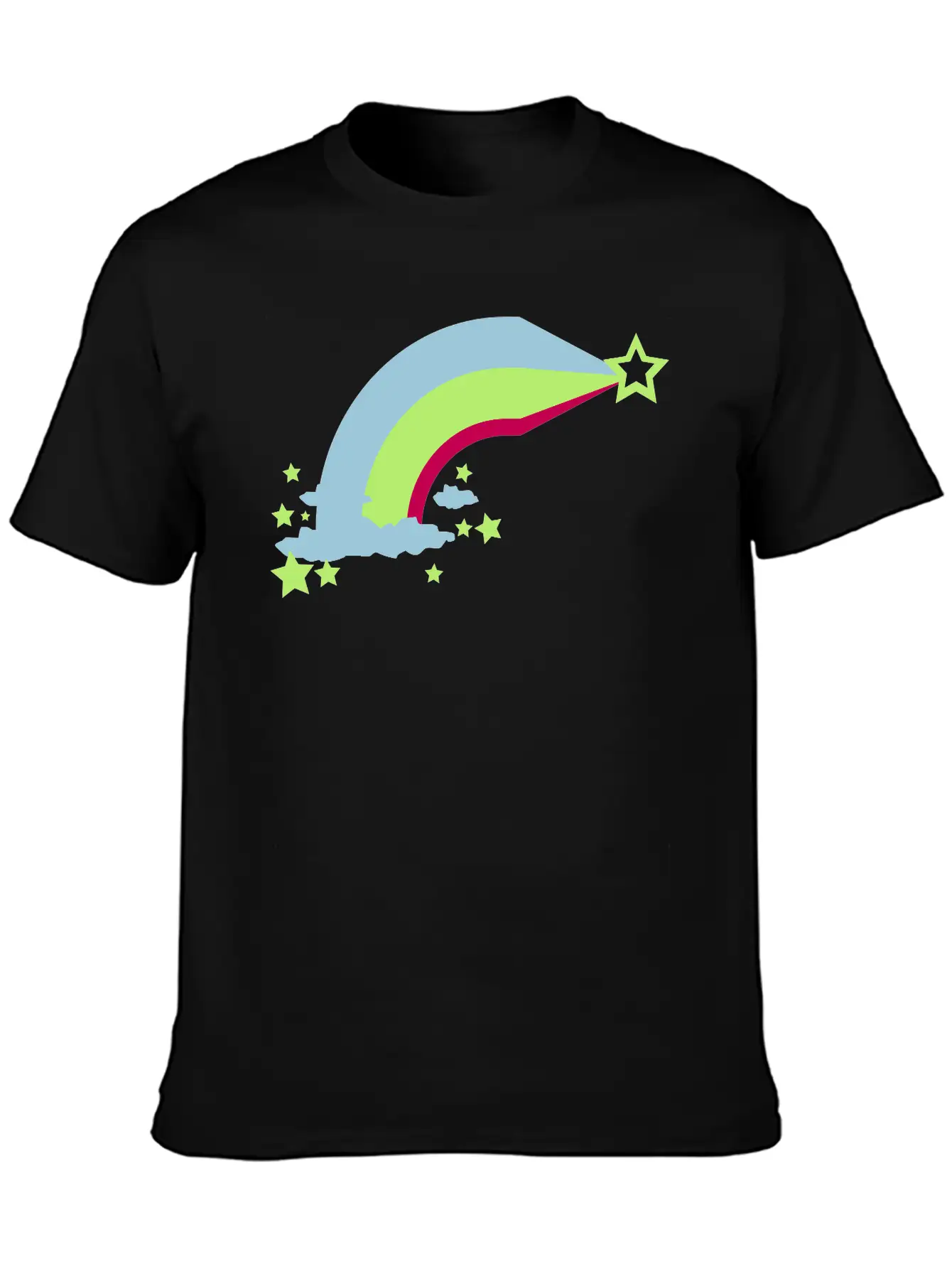 Rainbow Unisex Short Sleeve Soft Cotton T-Shirt – Casual Everyday Wear