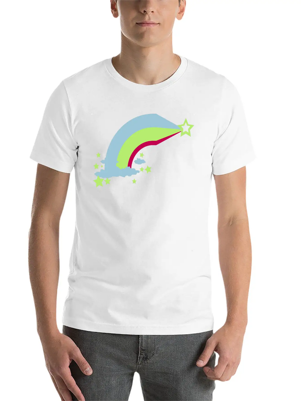 Rainbow Unisex Short Sleeve Soft Cotton T-Shirt – Casual Everyday Wear