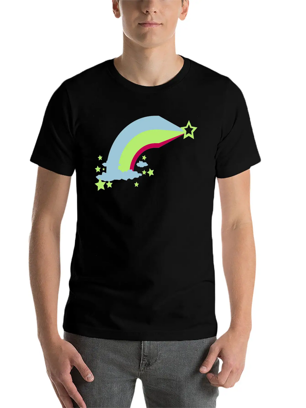 Rainbow Unisex Short Sleeve Soft Cotton T-Shirt – Casual Everyday Wear