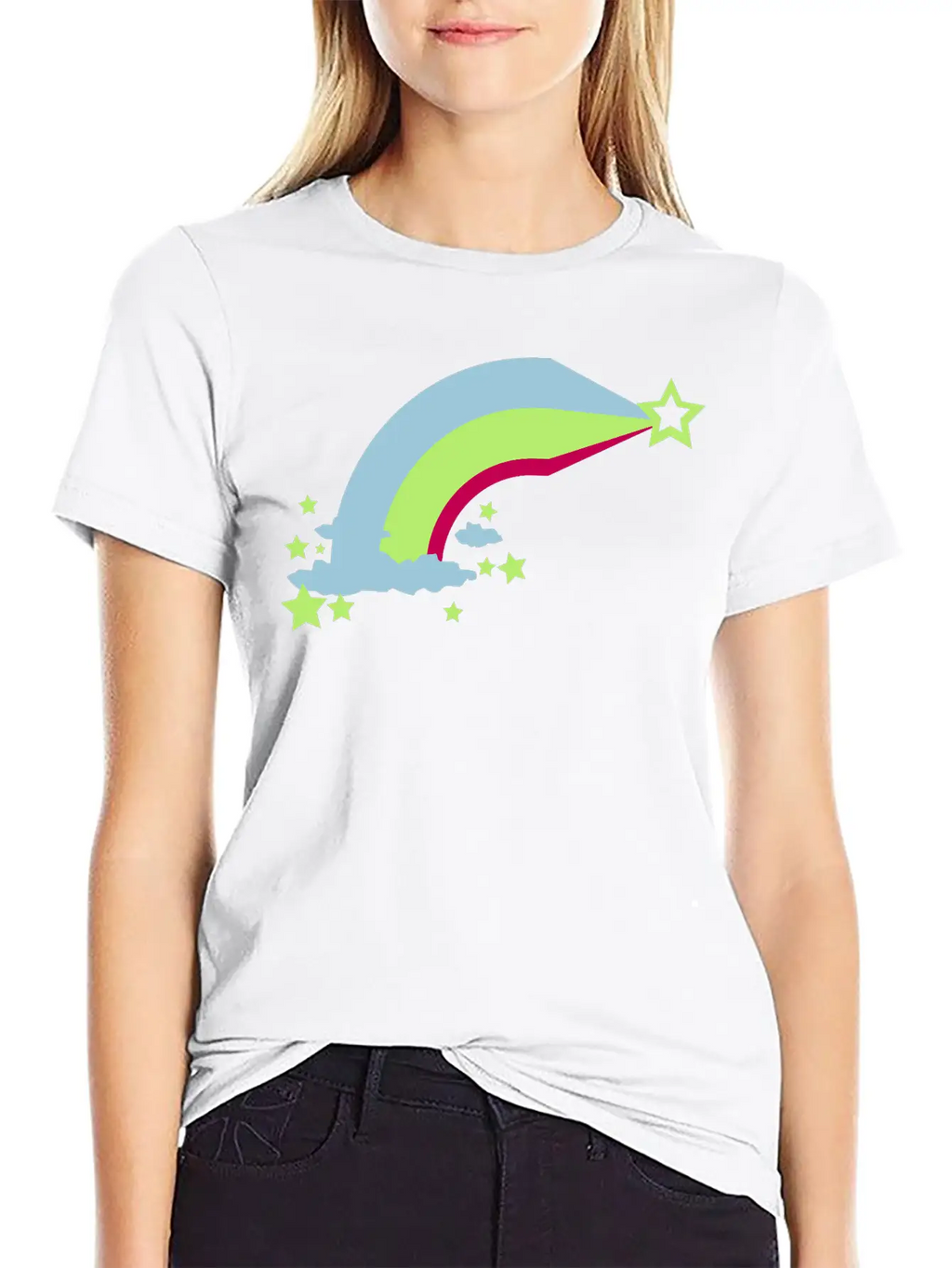 Rainbow Unisex Short Sleeve Soft Cotton T-Shirt – Casual Everyday Wear