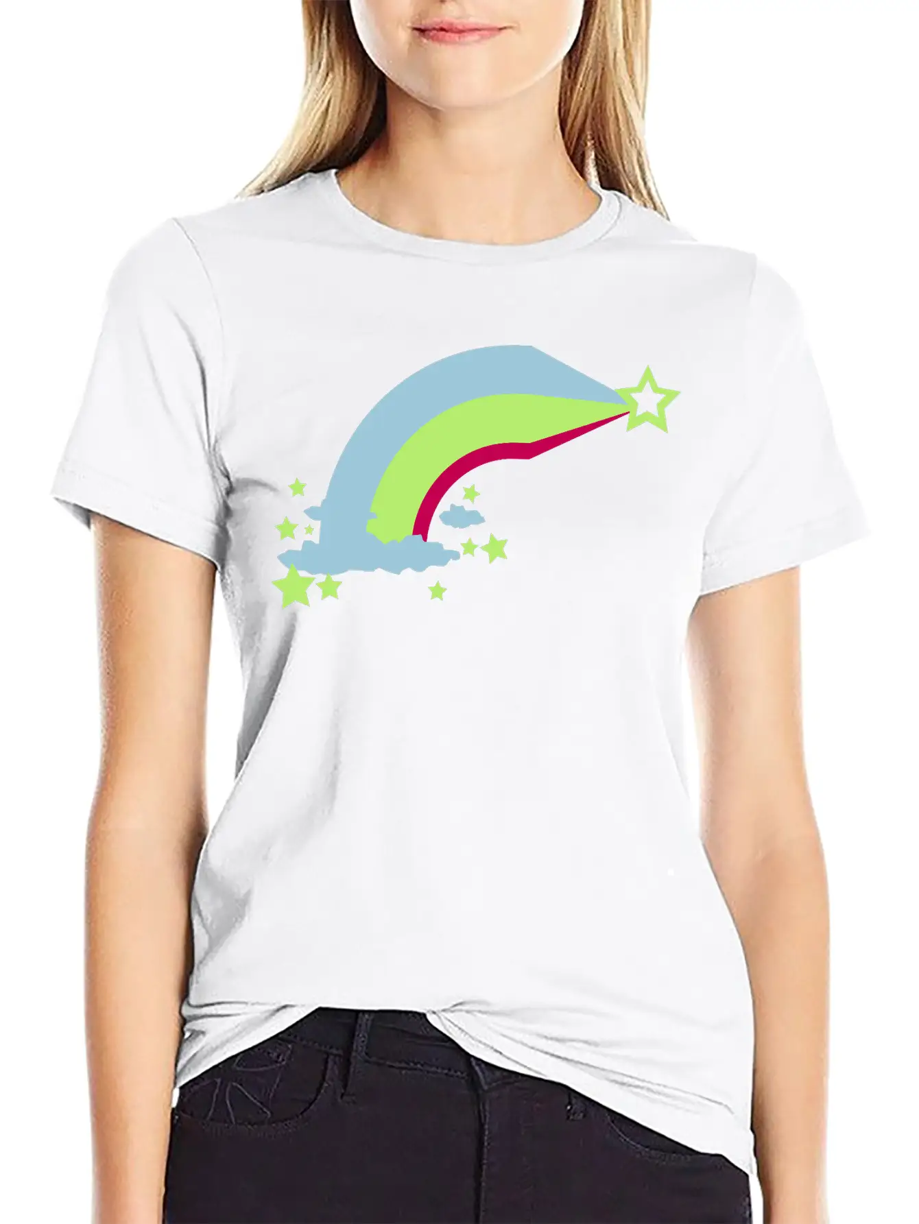 Rainbow Unisex Short Sleeve Soft Cotton T-Shirt – Casual Everyday Wear