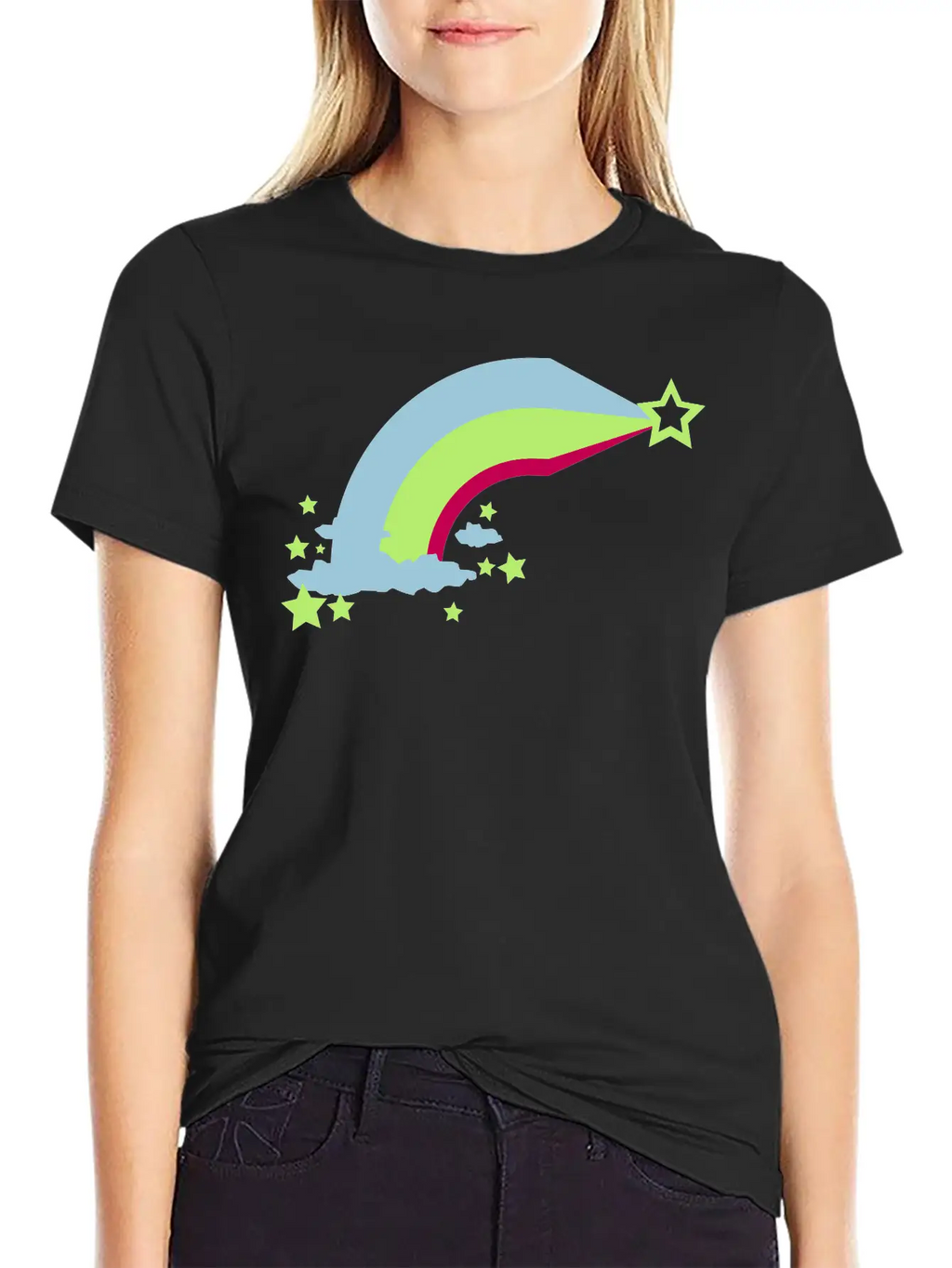 Rainbow Unisex Short Sleeve Soft Cotton T-Shirt – Casual Everyday Wear